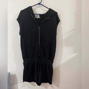 Pam & Gela Black Zippered Hoodie